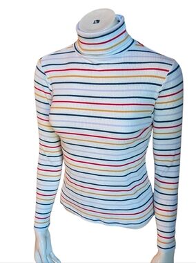 Size Small Women's Old Navy Striped Turtleneck